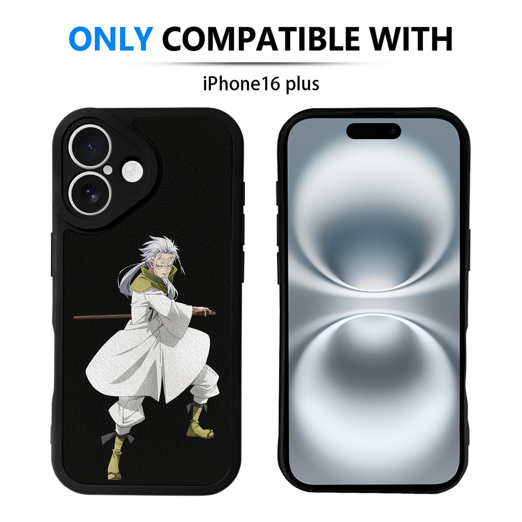 （画像用） 転スラ Regarding Reincarnated to Slime 【iPhone 16シリーズ対応】シリコンスマホケース（レザー調） 材質：シリコン